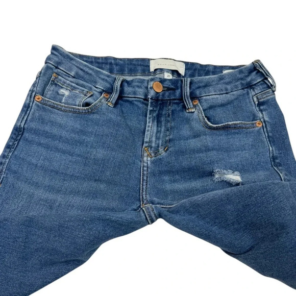 Dear John Joyrich Mid Rise Skinny Med Wash Distressed Jeans - Picture 5 of 11